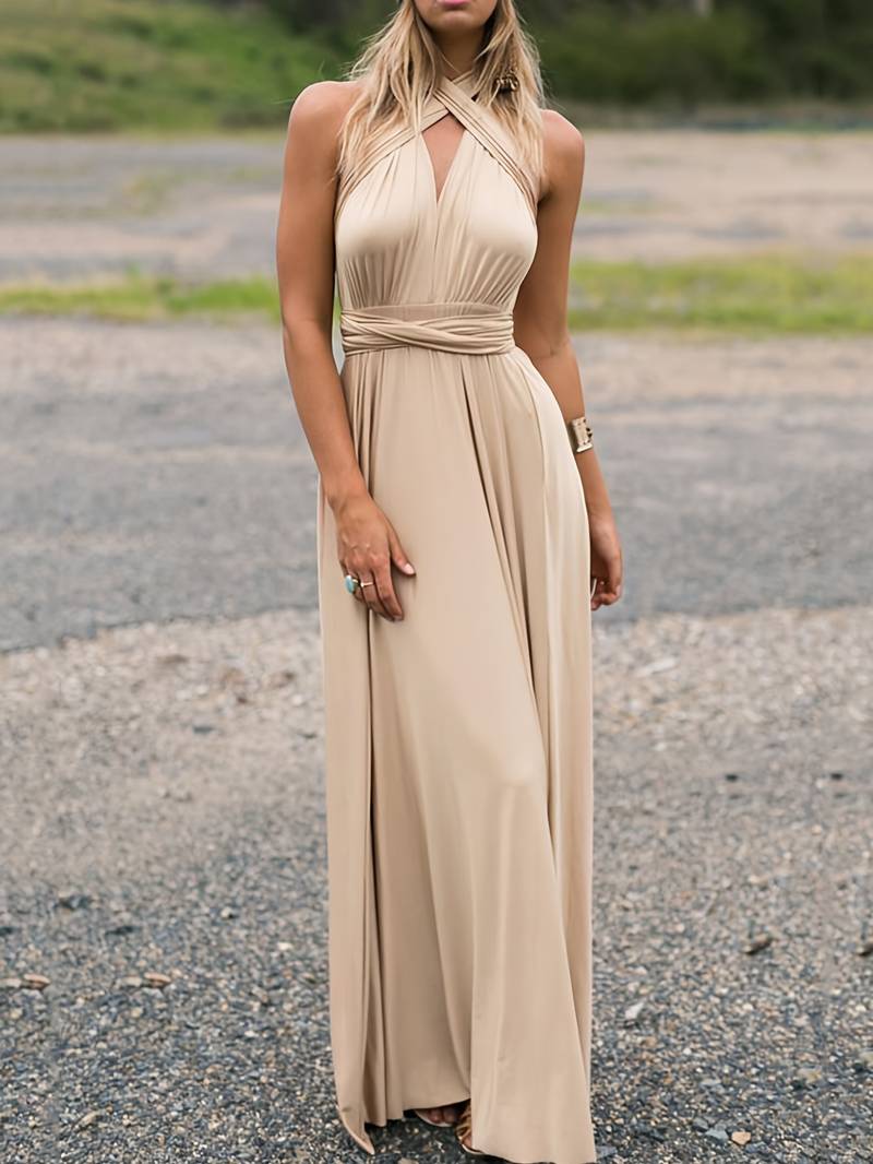Aliey | Women's Convertible Wedding Guest Maxi Dress