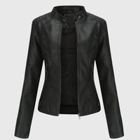 Alina | Women's Casual Leather Biker Jacket
