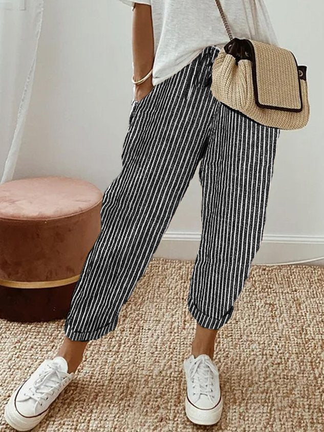 Elizabeth | Women’s Straight Leg Linen Summer Pants