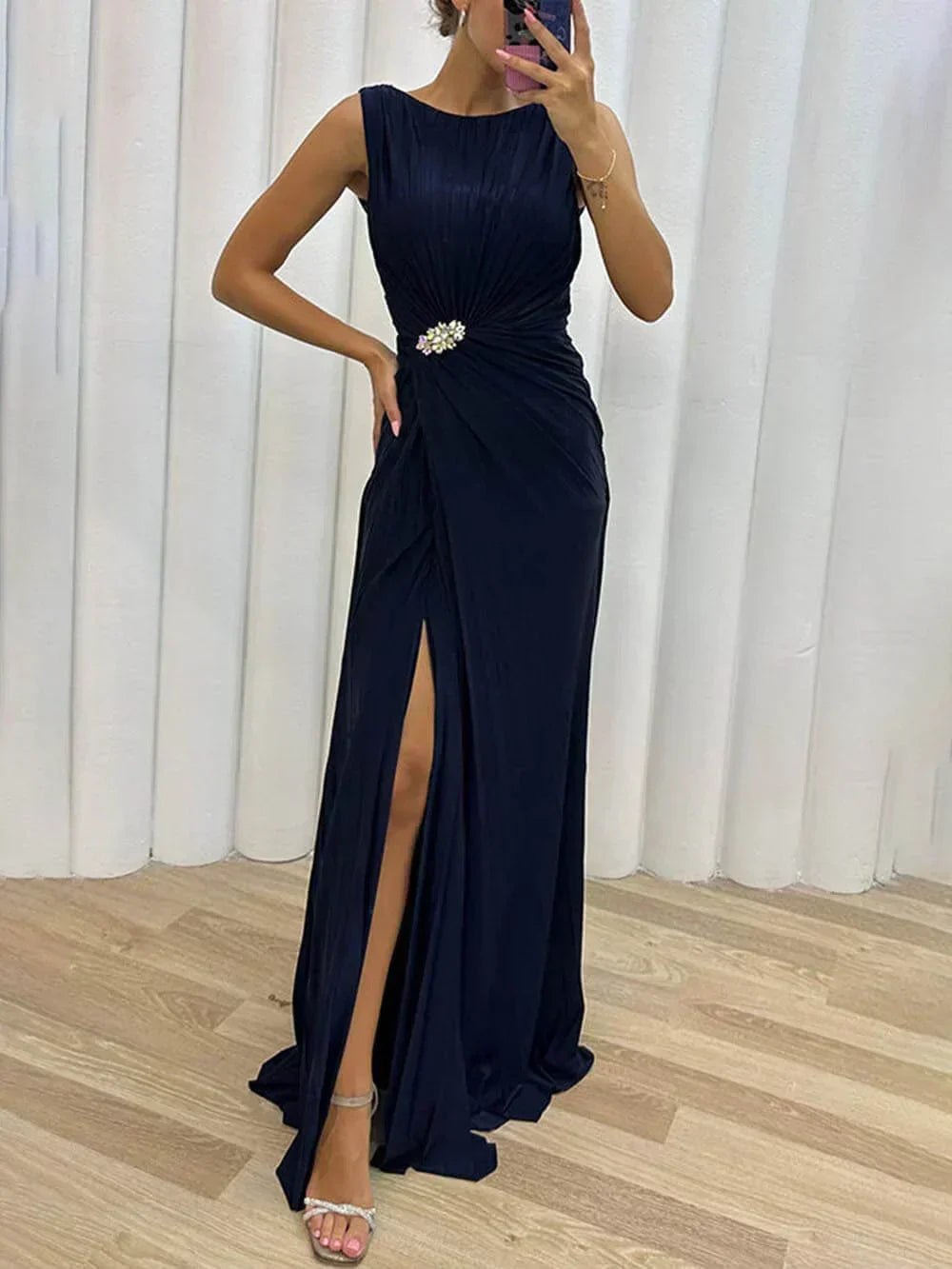 Mahi | Women’s Pleated Wedding Guest dress