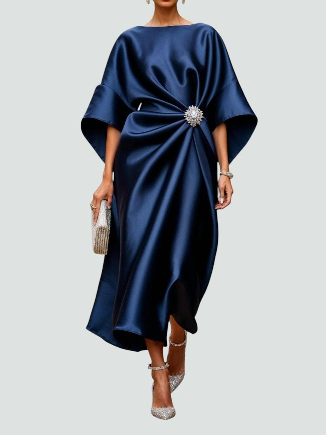 Gunda | Women’s Evening Satin Maxi Dress