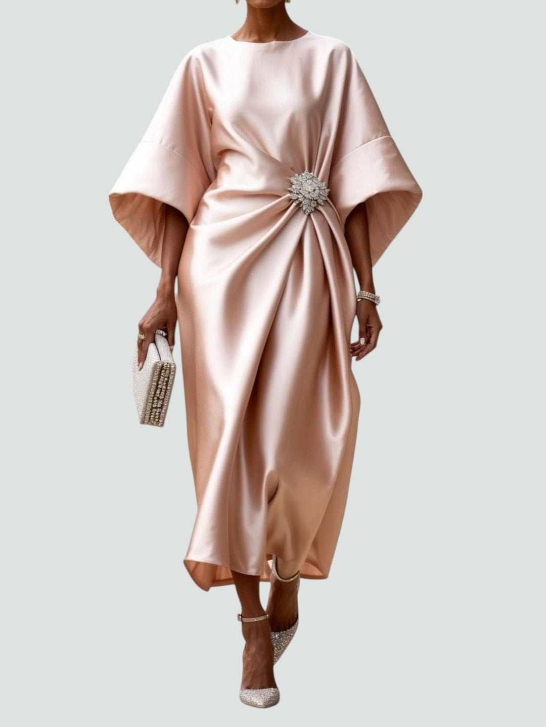 Gunda | Women’s Evening Satin Maxi Dress