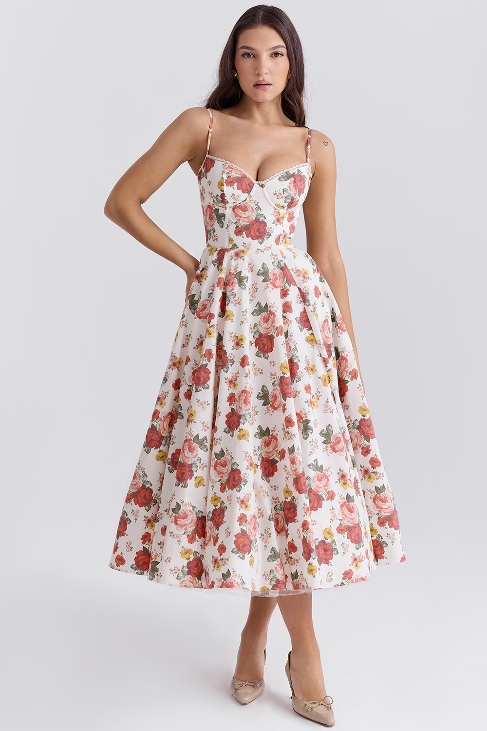 Leslie | Women’s Summer Wedding Guest Midi Dress
