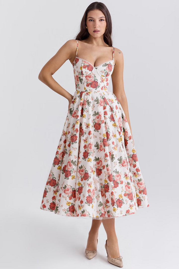 Leslie | Women’s Summer Wedding Guest Midi Dress