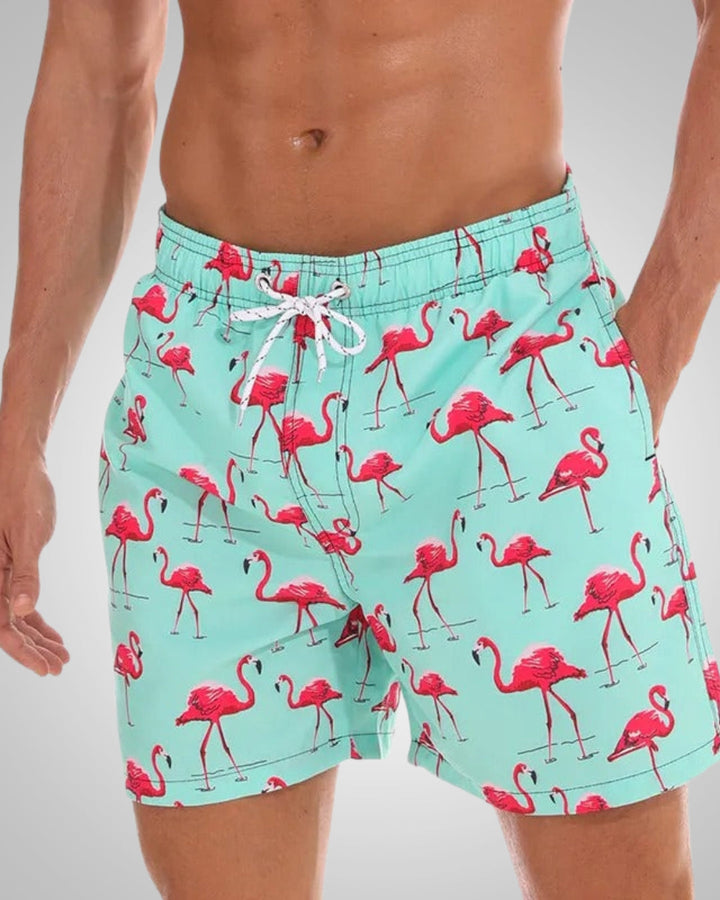 Thomas | Men's Beach Patterned Swim Trunks