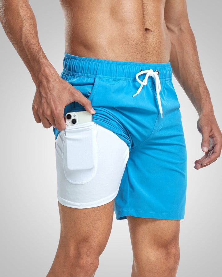 Milan | Men's Beach Swim Trunks with Inner Shorts