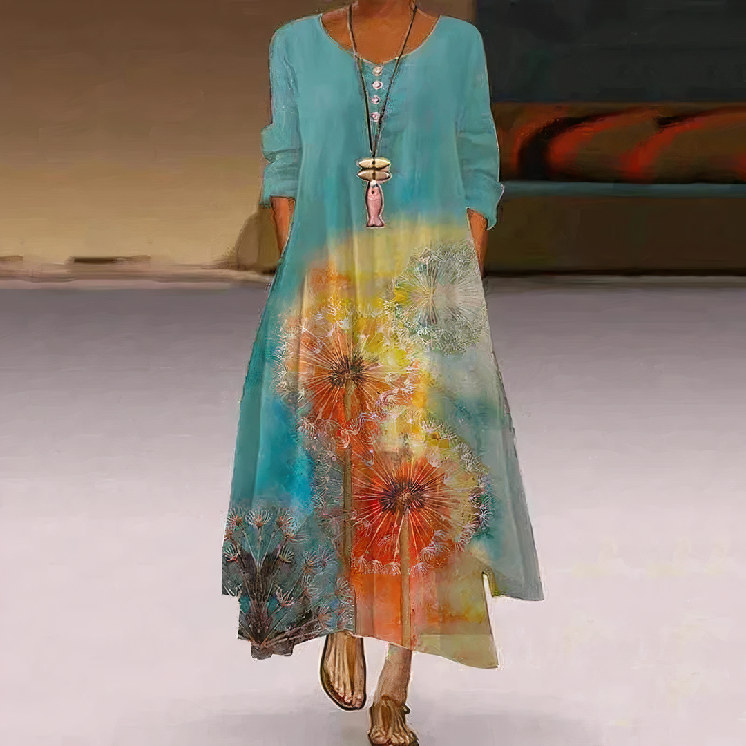 Maleah | Women's Classic Floral Maxi Dress