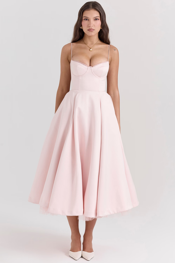 Leslie | Women’s Summer Wedding Guest Midi Dress