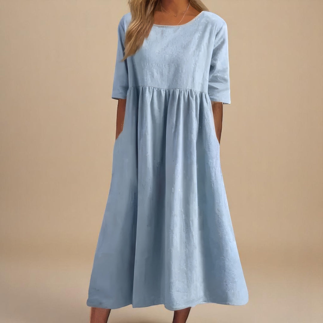 Elora | Women's Relaxed Fit Summer Midi Dress