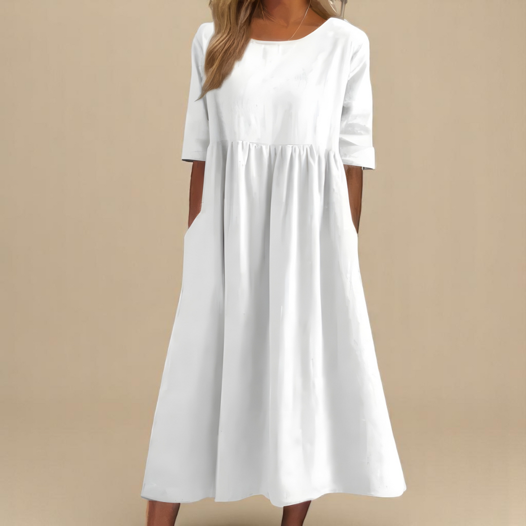 Elora | Women's Relaxed Fit Summer Midi Dress