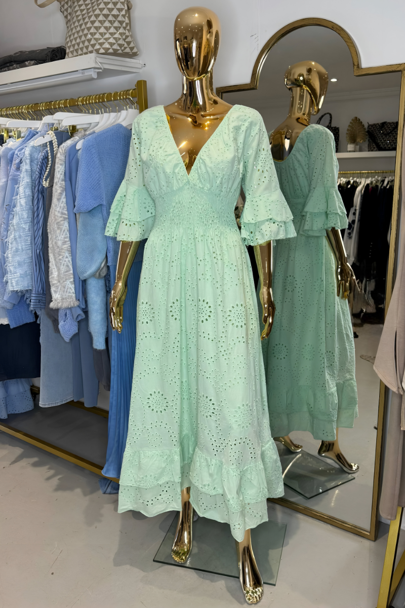 Hadley | Women’s Casual V Neck Muslin Dress