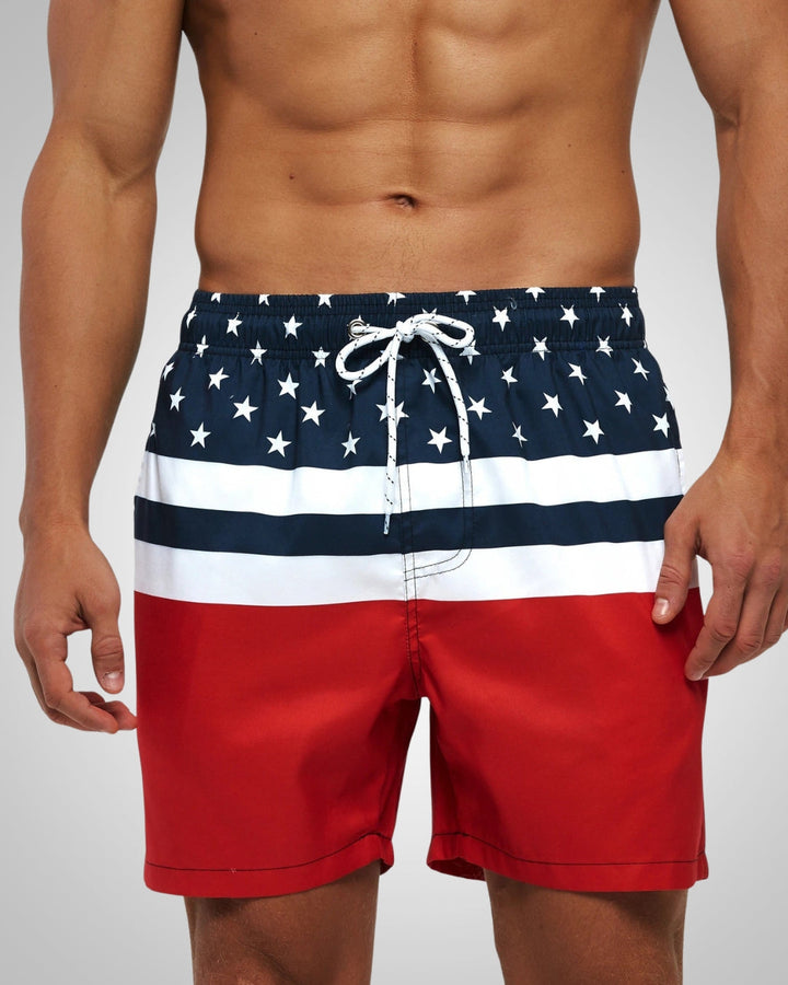 Thomas | Men's Beach Patterned Swim Trunks