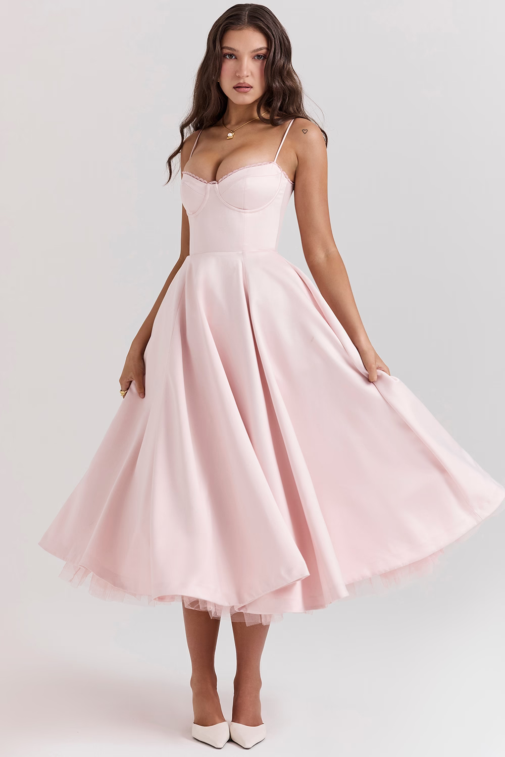 Leslie | Women’s Summer Wedding Guest Midi Dress
