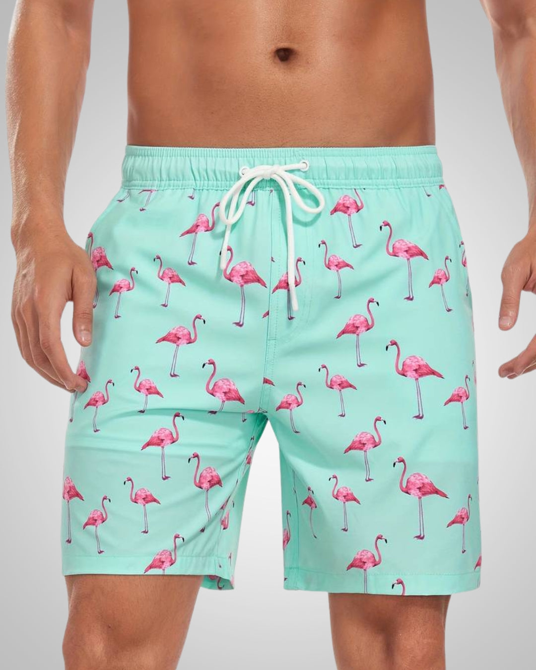 Hanery | Men's Sporty Slim-Fit Swim Trunks with Inner Shorts