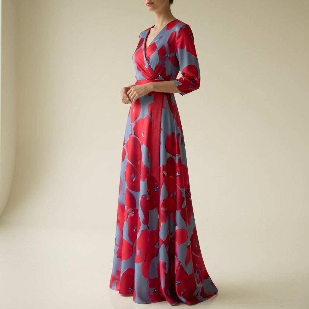 Ulrike | Women's Summer Wrapped Floral Dress