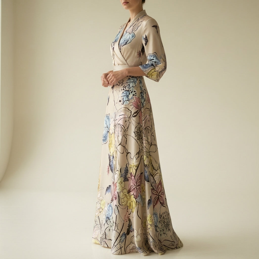 Ulrike | Women's Summer Wrapped Floral Dress