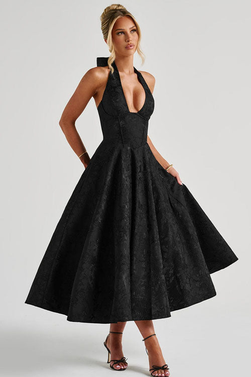Tama | Women's Elegant A-line Wedding Guest Dress