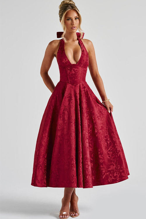 Tama | Women's Elegant A-line Wedding Guest Dress