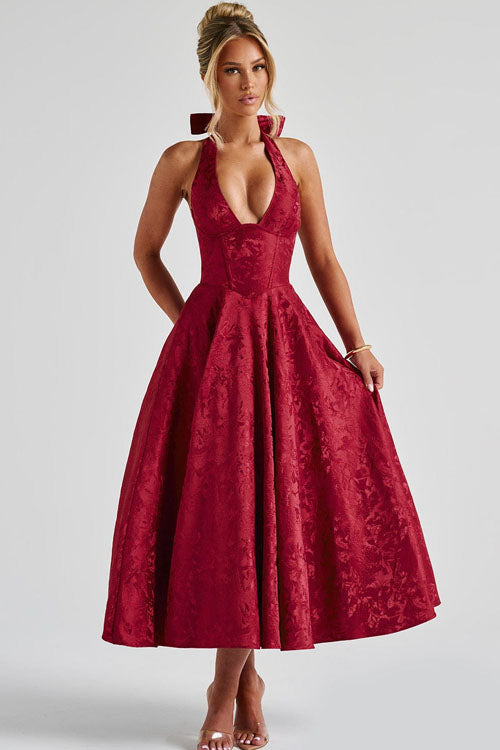 Tama | Women's Elegant A-line Wedding Guest Dress