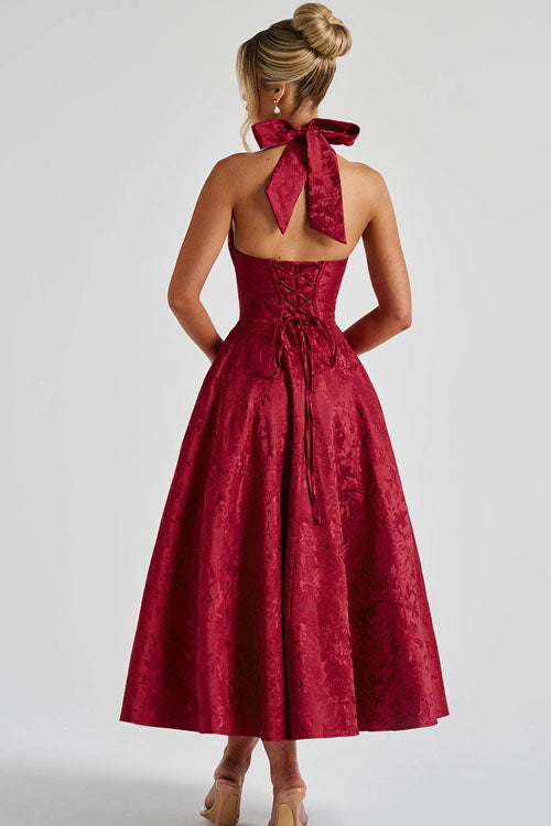 Tama | Women's Elegant A-line Wedding Guest Dress