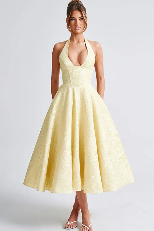 Tama | Women's Elegant A-line Wedding Guest Dress