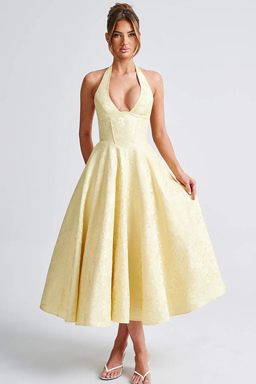 Tama | Women's Elegant A-line Wedding Guest Dress