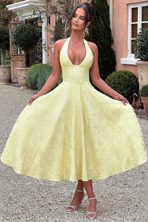 Tama | Women's Elegant A-line Wedding Guest Dress