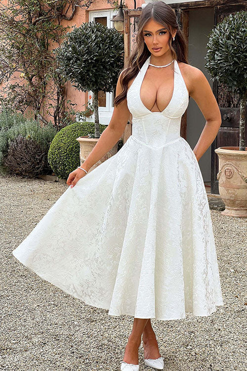 Tama | Women's Elegant A-line Wedding Guest Dress