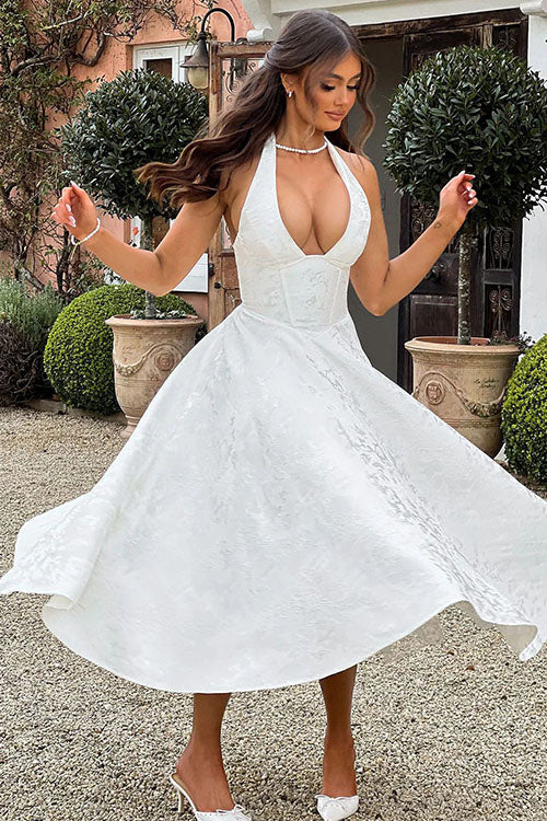 Tama | Women's Elegant A-line Wedding Guest Dress
