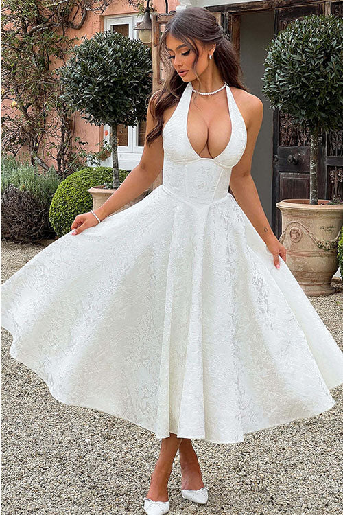 Tama | Women's Elegant A-line Wedding Guest Dress