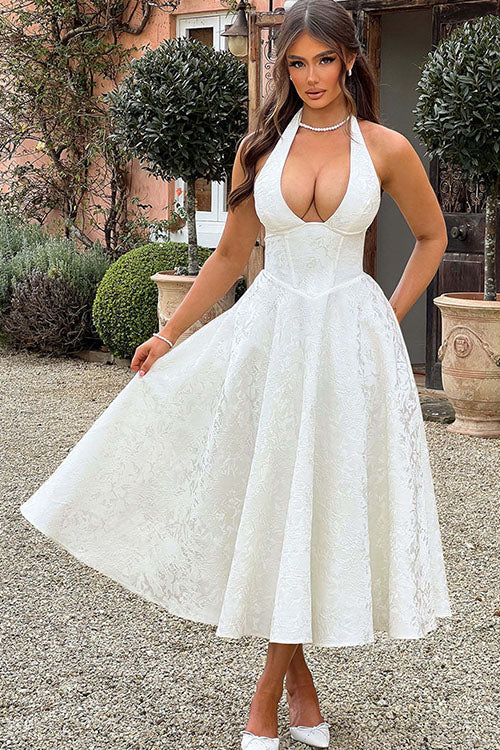 Tama | Women's Elegant A-line Wedding Guest Dress