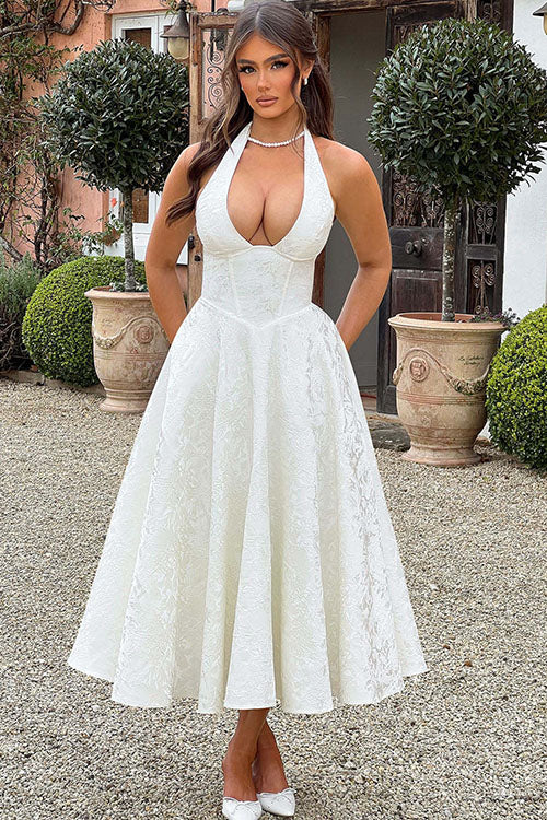 Tama | Women's Elegant A-line Wedding Guest Dress