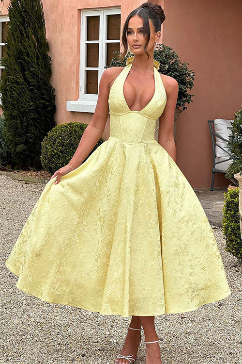 Tama | Women's Elegant A-line Wedding Guest Dress