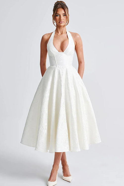 Tama | Women's Elegant A-line Wedding Guest Dress
