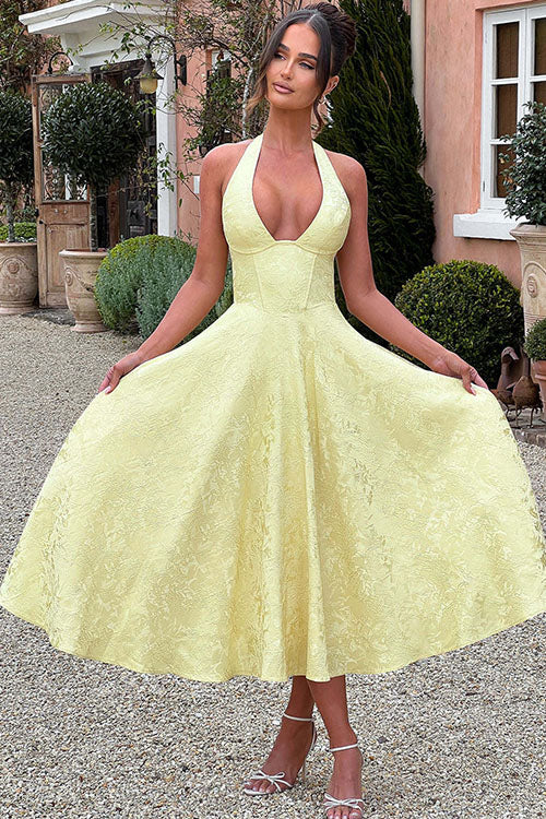 Tama | Women's Elegant A-line Wedding Guest Dress