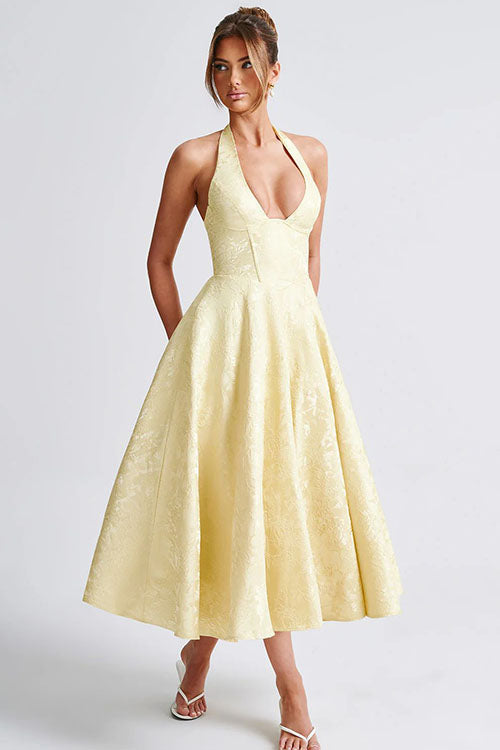 Tama | Women's Elegant A-line Wedding Guest Dress