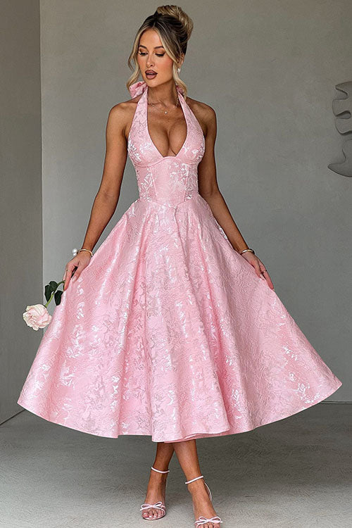 Tama | Women's Elegant A-line Wedding Guest Dress
