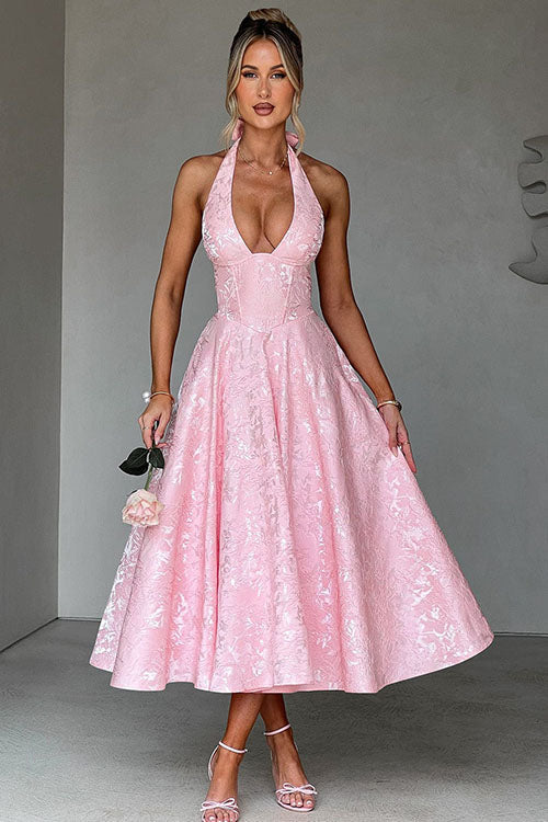 Tama | Women's Elegant A-line Wedding Guest Dress