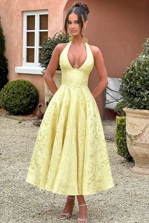 Tama | Women's Elegant A-line Wedding Guest Dress