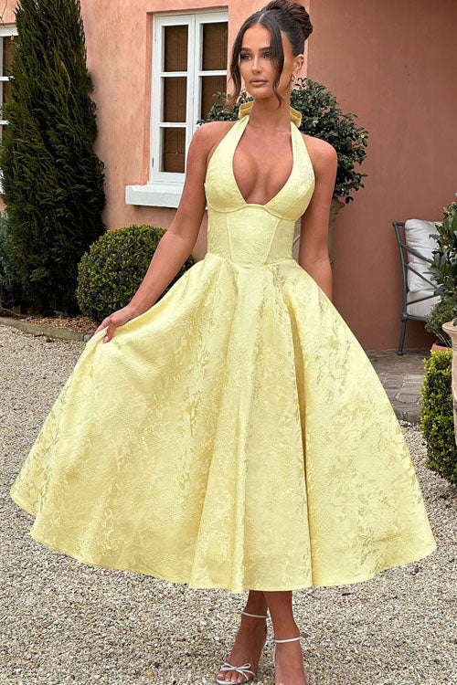 Tama | Women's Elegant A-line Wedding Guest Dress