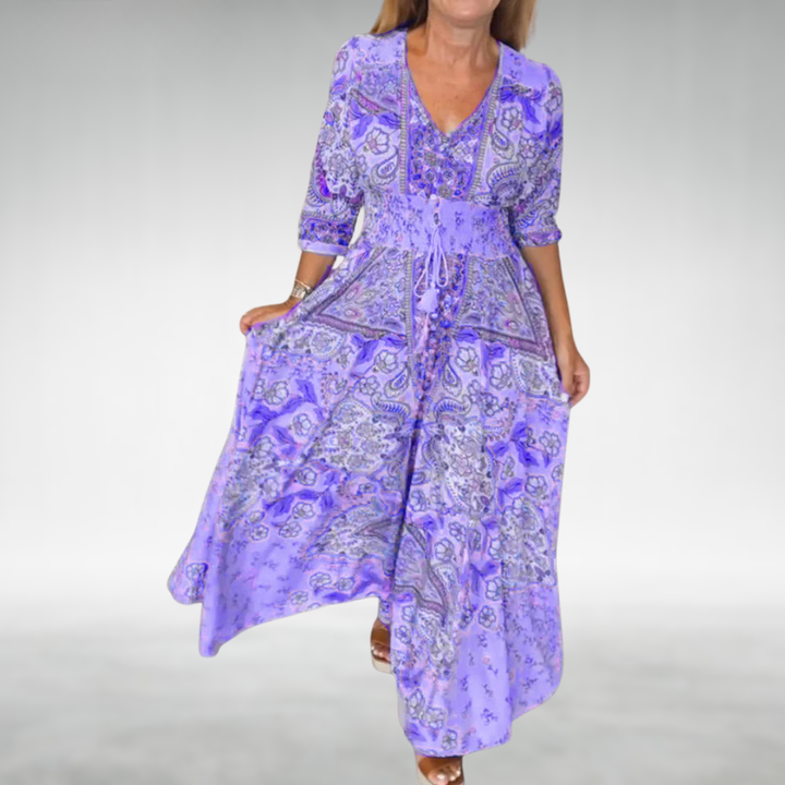 Ravina | Women's Summer Floral Maxi Dress