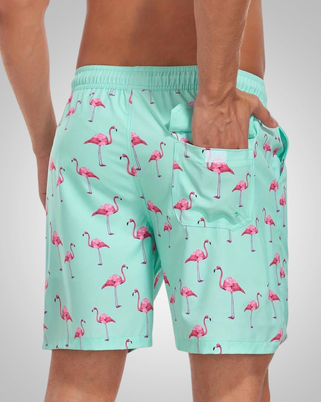 Hanery | Men's Sporty Slim-Fit Swim Trunks with Inner Shorts