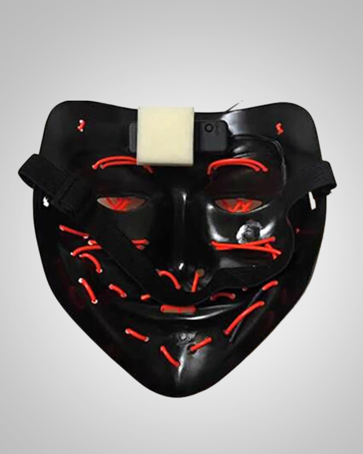 Halloween LED Purge Mask With Neon Glow
