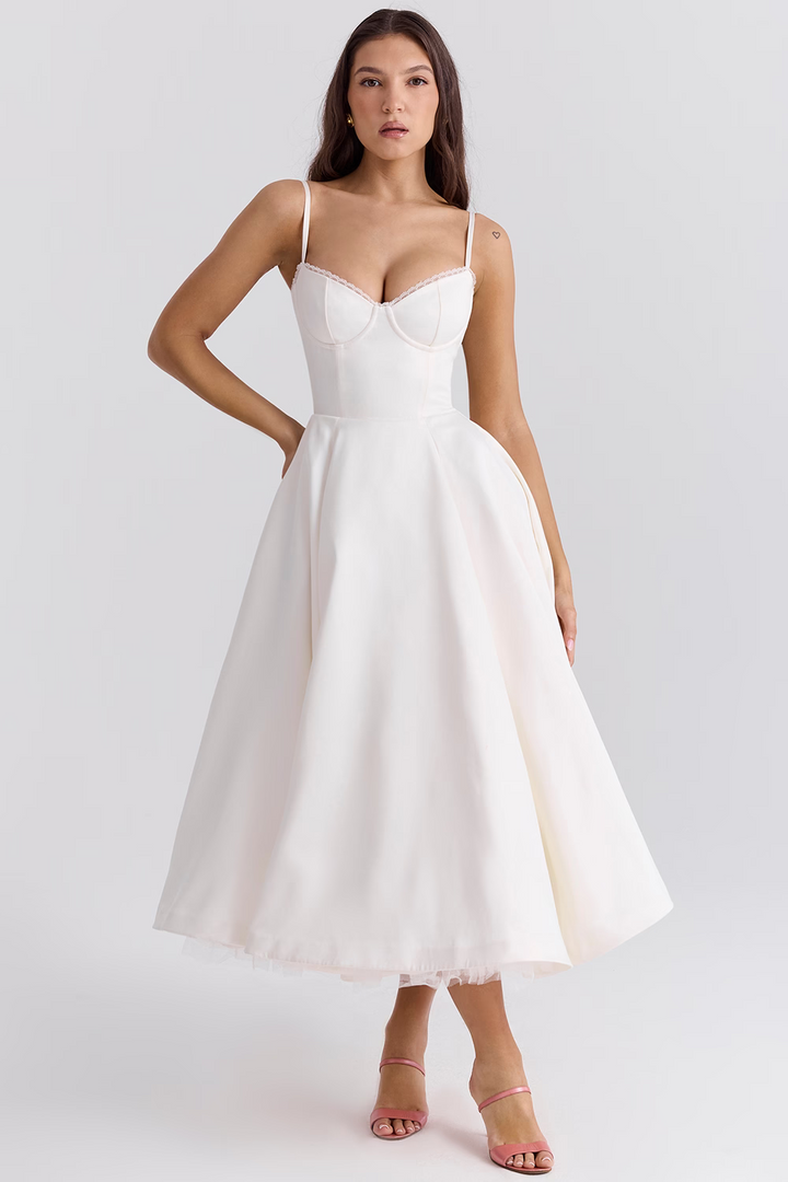 Leslie | Women’s Summer Wedding Guest Midi Dress