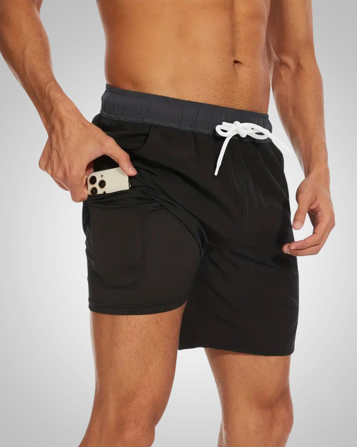 Milan | Men's Beach Swim Trunks with Inner Shorts