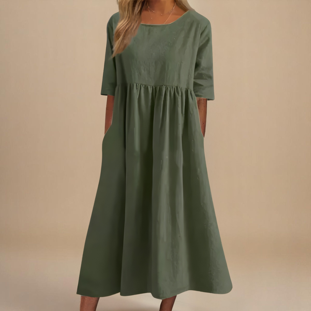 Elora | Women's Relaxed Fit Summer Midi Dress