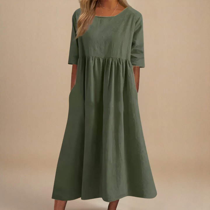 Elora | Women's Relaxed Fit Summer Midi Dress
