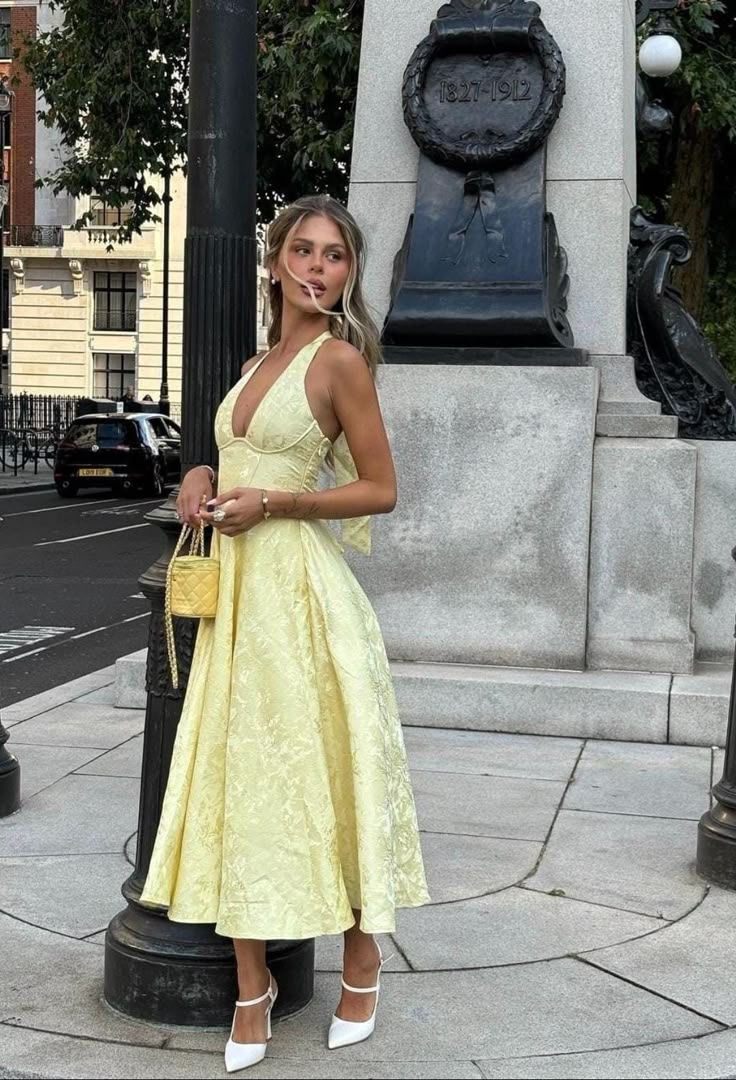 Rosalie | Women’s Casual Halterneck Wedding Guest Dress