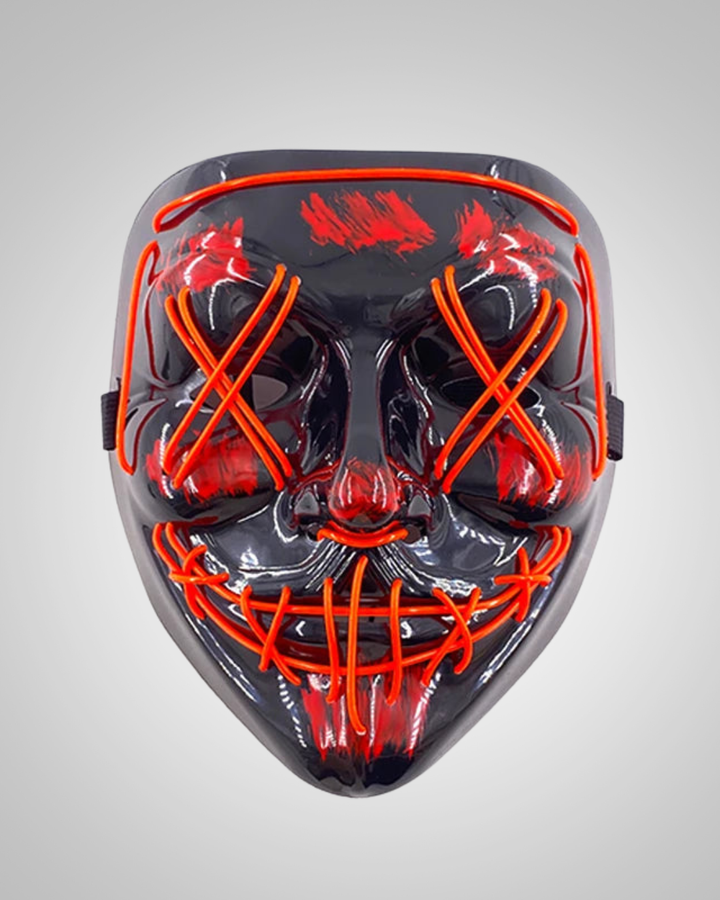Halloween LED Purge Mask With Neon Glow
