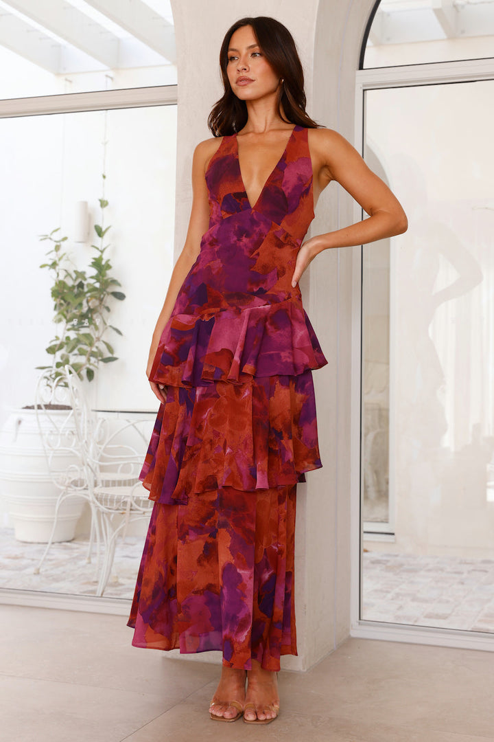 Romina | Women's Layered Summer Maxi Dress